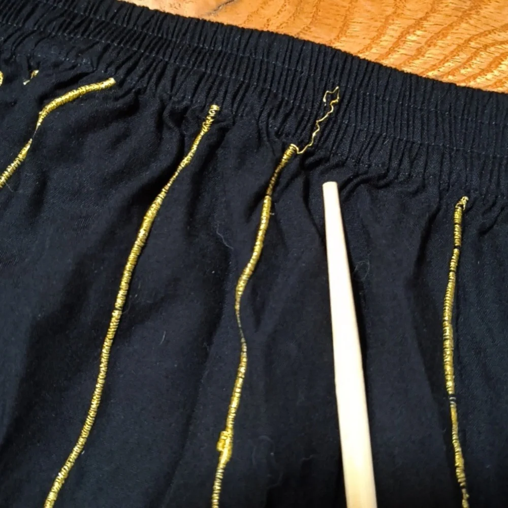 🧚‍♀️Whimsigoth Fairycore Black + Gold Skirt